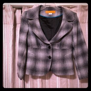 Cynthia Steffe, 4, plaid blazer, black/gray